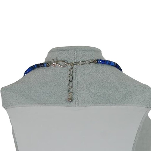 Jay King Graduated Lapis Faceted Beads 925 Necklace Mine Finds - Picture 4 of 9